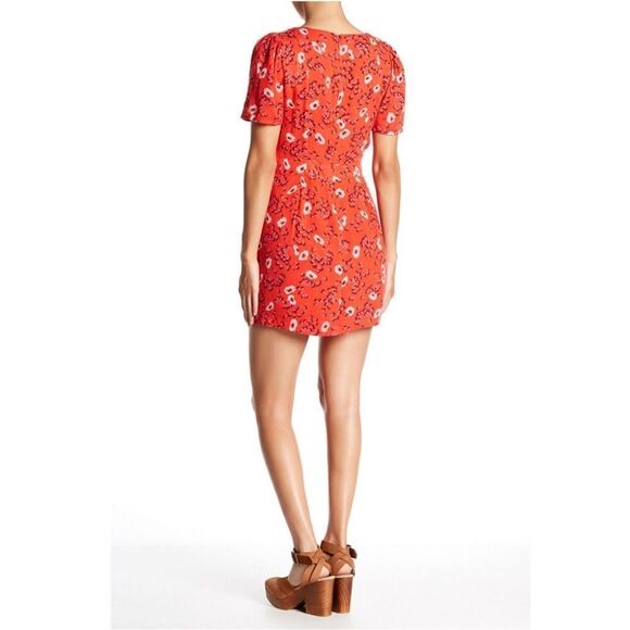 Free People Jinx Floral Mini Dress Romper Size 4 - Picture 3 of 12